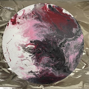 Painting акрилом Pink moon