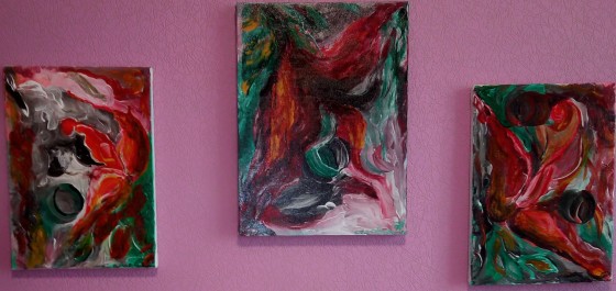 Painting акрилом Падшая