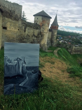 Painting маслом «Башні фортеці»