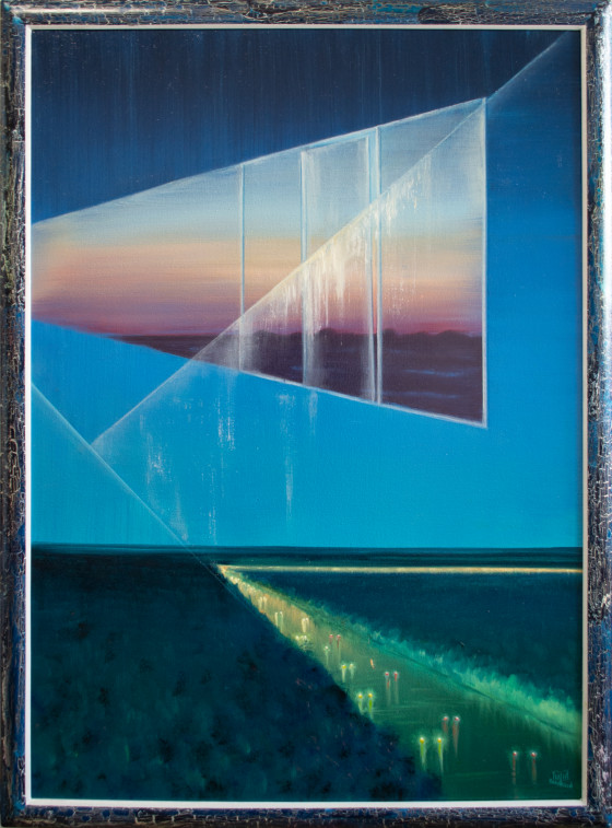 Painting маслом Отблески заката