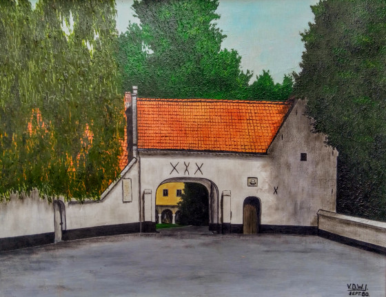 Painting маслом Дом в Анжу