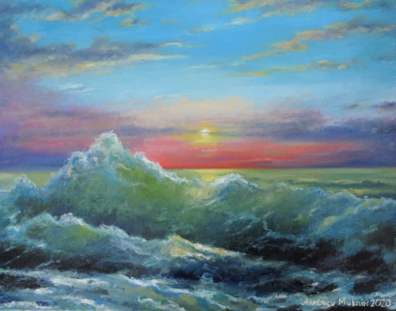 Painting маслом Морской пейзаж