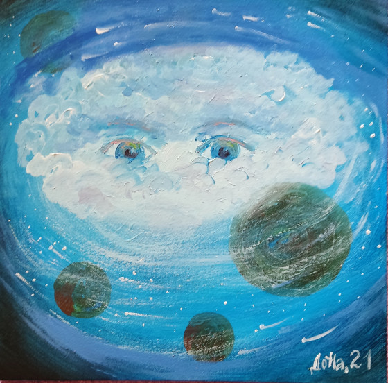 Картина маслом Картина" Глаза ангела"