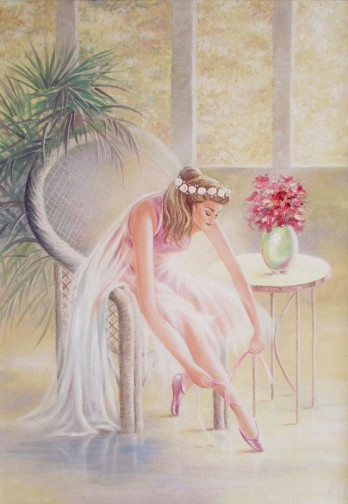 Картина маслом Балерина