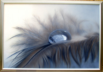 Картина маслом Капля на пере