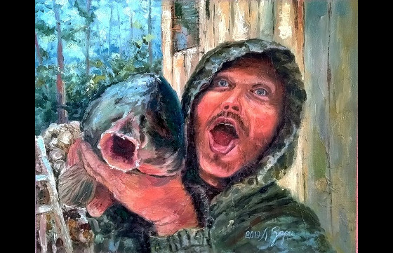 Картина маслом Канон. Вождь и спутник
