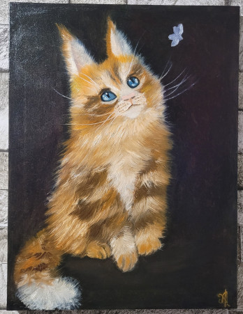 Картина маслом Картина маслом Кошеня