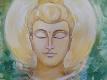 Картина маслом Будда