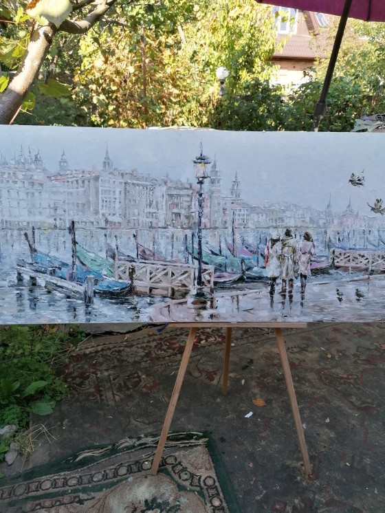 Картина маслом Венеция