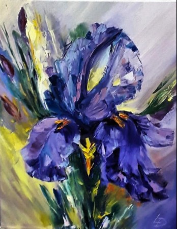Картина маслом "Mysterious Flower"