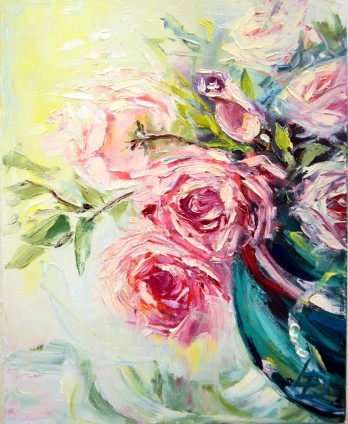 Картина маслом Fluffy roses