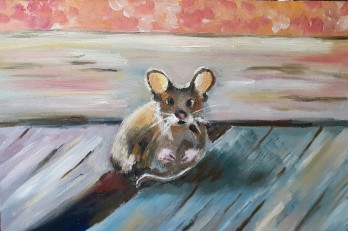 Картина маслом Мышка