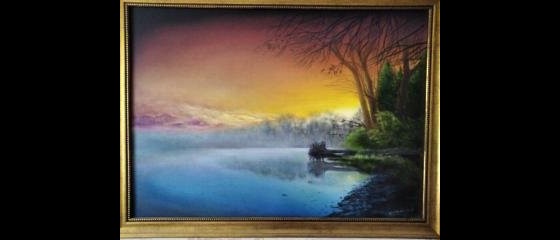 Картина маслом Зарождение дня