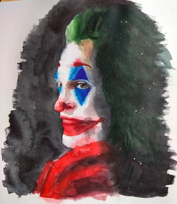 Картина акварелью Joker