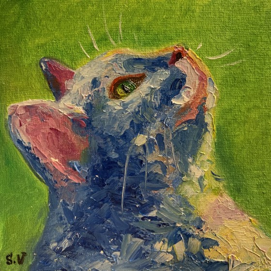 Картина маслом Котенок
