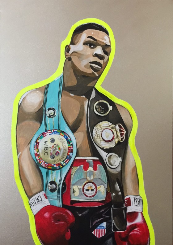 Картина акрилом Mike Tyson