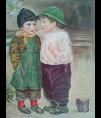 Картина маслом Дети