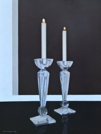 Картина маслом Две Свечи