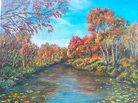 Картина маслом Краски осени.