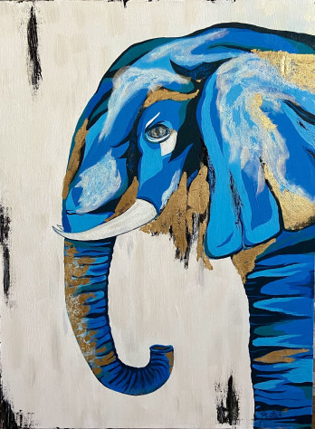 Картина акрилом Морской слон
