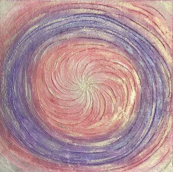 Картина акрилом Спирали