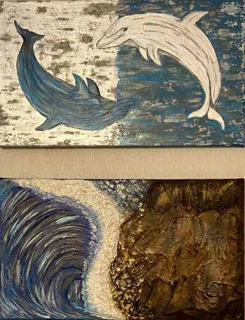 Картина акрилом Морской комплект