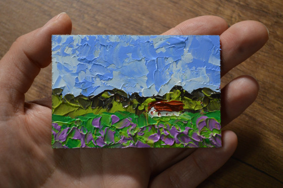 Картина маслом ACEO