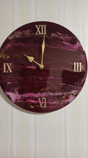 Картина  Часы resinart