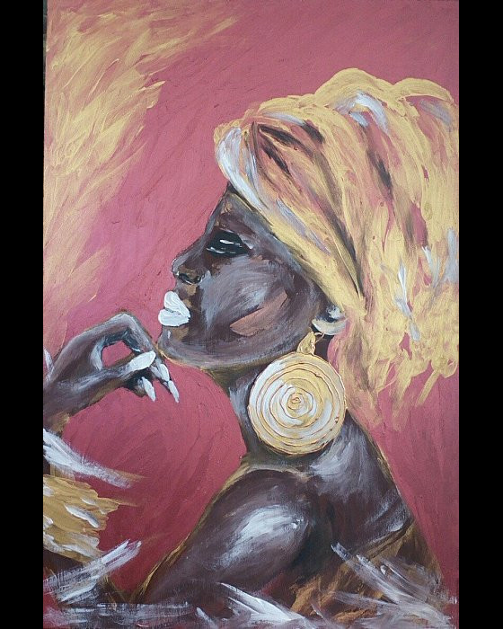 Картина акрилом Холодный взгляд