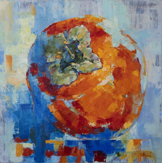 Картина маслом Хурма