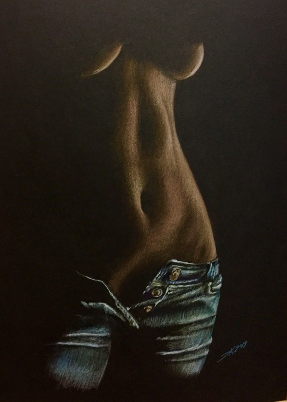 Картина карандашом Nothing but jeans