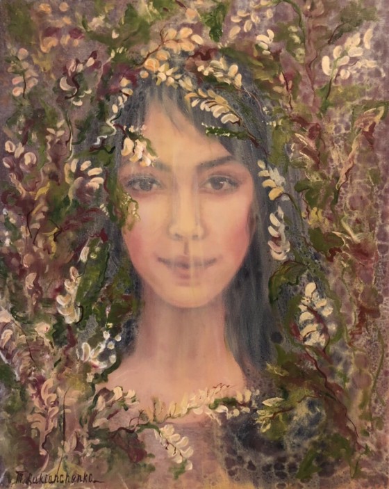 Картина маслом Цветочный портрет