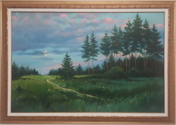 Картина маслом Новый месяц