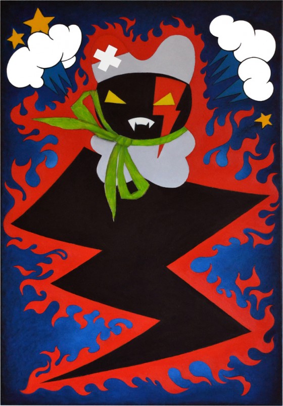 Картина маслом Заинька в бешенстве