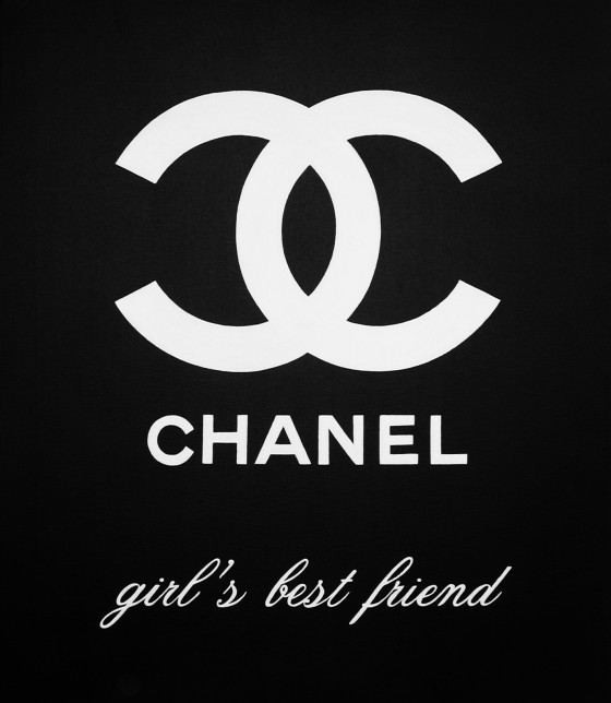 Картина в смешанной технике Шанель - лучший друг девочек