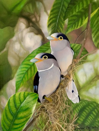 Картина маслом Пара птичек