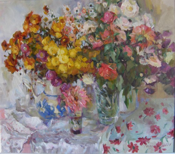 Картина маслом Осінній спалах