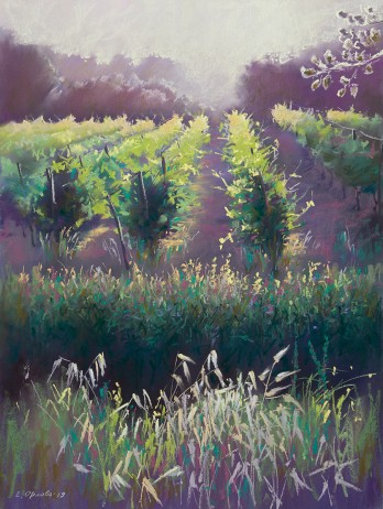 Картина пастелью Поймать свет