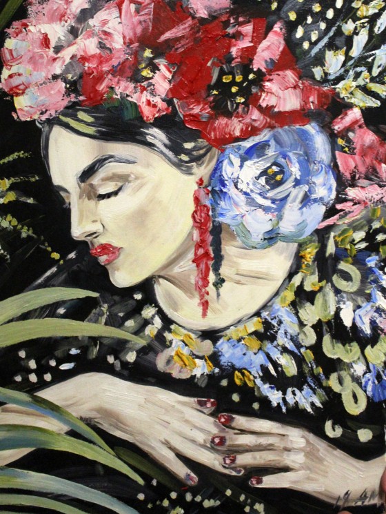 Картина маслом Красные маки