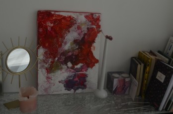 Картина в смешанной технике Рождение
