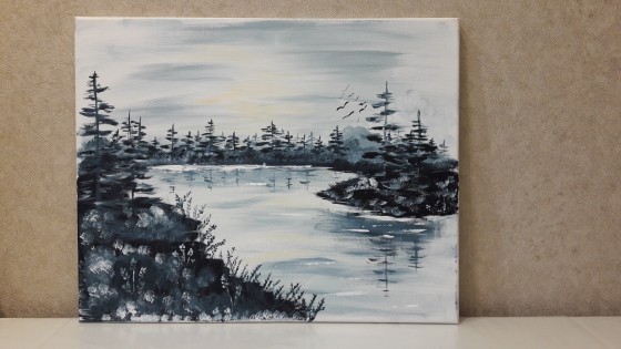 Картина акрилом Пейзаж 