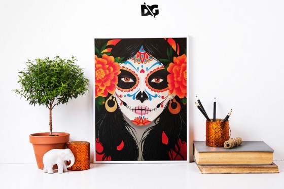 Картина акрилом Картина акрилом Santa Muerte