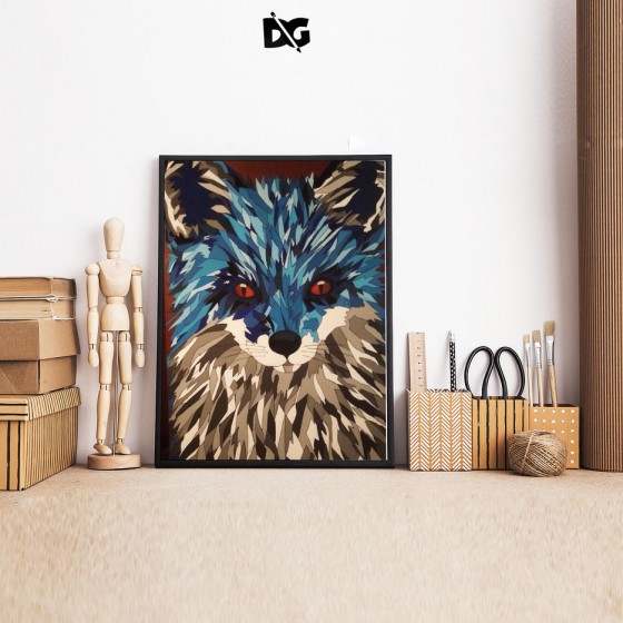 Картина акрилом Лис