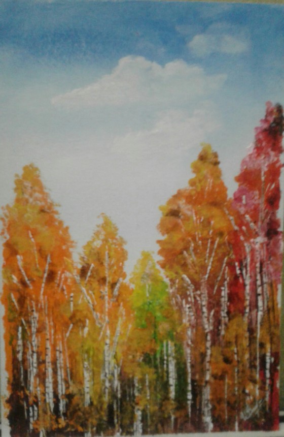 Картина акрилом Палитра осени