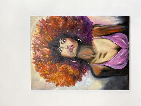 Картина маслом Красотка