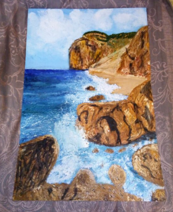 Картина маслом Берег моря