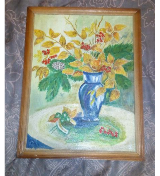 Картина маслом Осень на столе