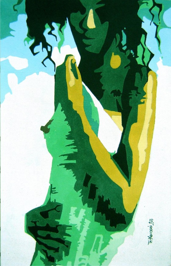 Картина акрилом Подарок из Африки