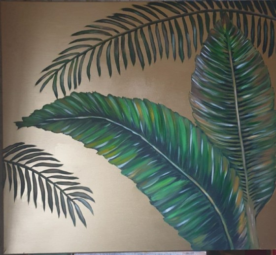 Картина акрилом Интерьерная картина "Тропики"