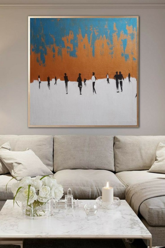 Картина акрилом Осень